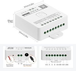 SP630E DC5-24V 2,4 г RF удаленный синий зуб SPI RGB Светодиодные полосы контроллер для WS2811 WS2812B WS2814 SPI Pixel светодиодные полосы контроллер - Product Image 3