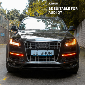 Juaudi AUDI Q7 2006-2015 Q7 için LED far farlar LED DRL hareketli sinyal lambaları LED Lens projektör - Product Image 6