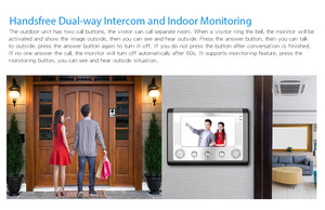 7 inç çoklu android kablosuz commax wifi altı tuya 2 tel ip interkom sistemi kablolu dijital görüntülü kapı telefonu - Product Image 6