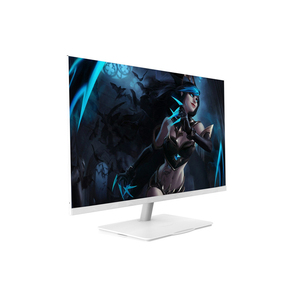 白色液晶显示器27英寸台式显示器电脑，带高清-MI VGA DVI输入 - Product Image 1