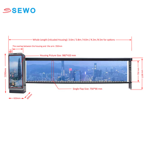 SEWO Automatische Parkplatz barriere Verkehrs werbung Boom Barrier für Fahrzeug parkplatz managements ystem - Product Image 2