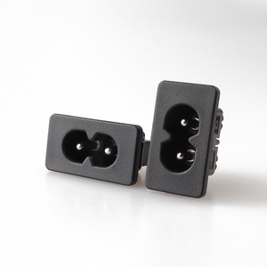 LZ-8-6S1 IEC เต้ารับขั้วต่อช่องเสียบ C8 2ขาเต้าเสียบไฟฟ้ากระแสสลับปลั๊กไฟอุตสาหกรรม - Product Image 4