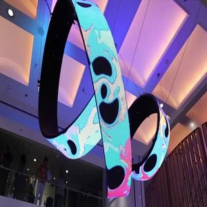 P2 P3 P4 Anpassbarer kreativer F-Bogen-LED-Tunnel Raumzeit tunnel Gebogene LED-Videowand Flexible weiche LED-Modul-Bildschirm anzeige - Product Image 5