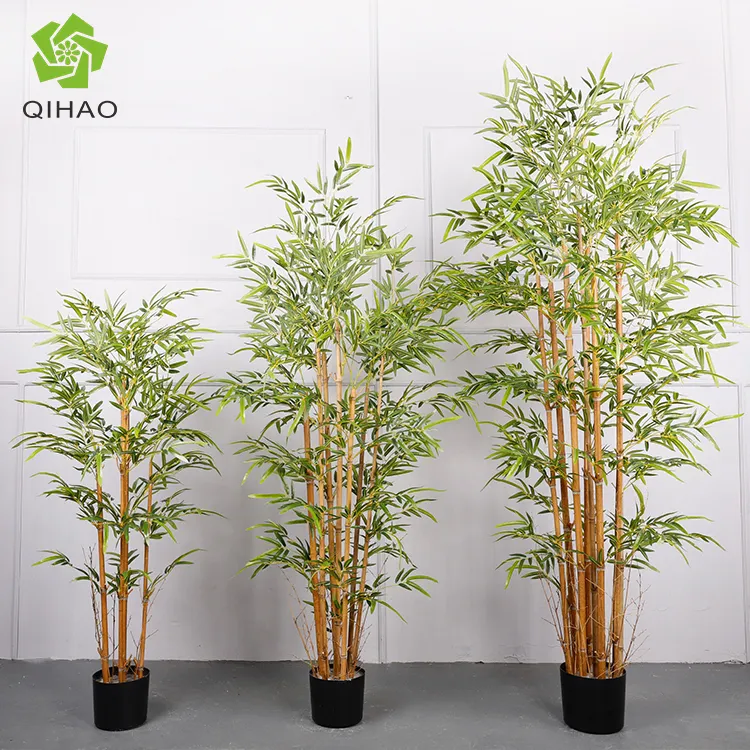 Bonsai artificial de bambu, árvore de bambu artificial para decoração interna ou externa