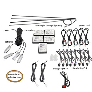 Yosovlamp akrilik gizli ortam ışığı diş olmadan araba LED iç ortam ışığı merkezi konsol ayak ses kontrol ışığı - Product Image 4