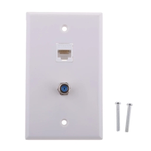 SETO RJ45 Del Computer Piastra A Muro Con Coassiale F Tipo di Rete Ethernet Face Plate Presa Presa A Muro Pannello - Product Image 4