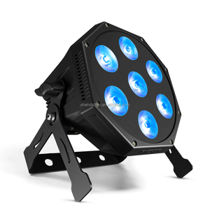 Shenew yeni Led Par sahne aydınlatma Led 7X12W 6In1 Dmx Dmx kontrol sahne işık düz ince parti işıkları - Product Image 1