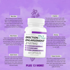 निजी लेबल पुरुष की वृद्धि कैप्सूल शक्तिशाली कैप्सूल और हार्ड ऊर्जा पूरक मैका रूट कैप्सूल - Product Image 5