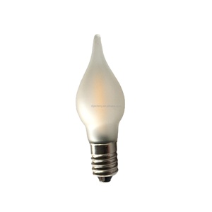 8V、<span class=keywords><strong>12V</strong></span>、24V、34V、55V C6 E10ベースクリスマスキャンドル電球透明ガラス電球つや消しランプキャンドルライト