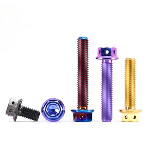 Độ chính xác cao hợp kim titan thép Anodized răng cưa hình lục giác đầu mặt bích bu lông Titan bu lông M6 - Product Image 5