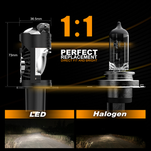 Doğrudan Fit H4 LED farlar 100W 6000k gelişmiş görünürlük standart optik tasarım uzun ömürlü mükemmel parlak değiştirme - Product Image 4