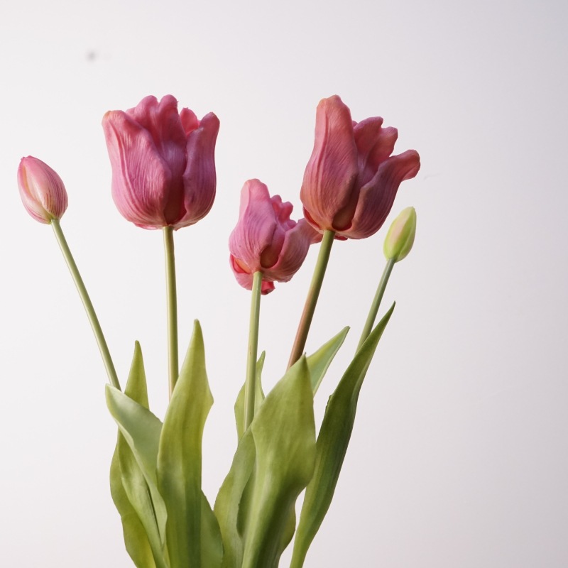 Soft rubber tulip flower a168-purple