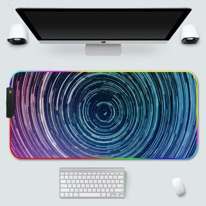 Professionale personalizzato RGB luminoso Mouse Pad RGB grande nero LED di colore magico 4mm di spessore gomma per PC Computer ufficio uso Laptop - Product Image 5