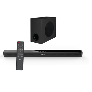 Samtronic-Barra de sonido para TV, sistema de sonido para cine en casa, altavoz inalámbrico con soporte óptico AUX Coaxial, Subwoofer, 120W, 2,1 - Product Image 1