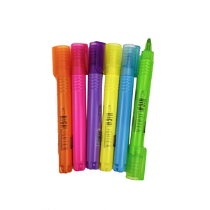 Venta al por mayor de bolígrafo fluorescente multicolor a base de agua puntas de cincel marcador resaltador escuela papelería dibujo resaltador - Product Image 3