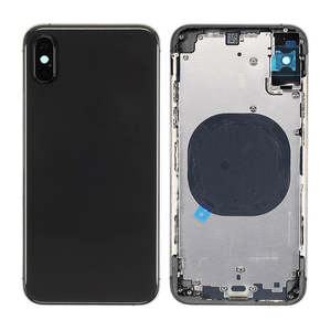 批发iPhone XS后盖外壳，带酒吧设计手机更换电池玻璃盖 - Product Image 3