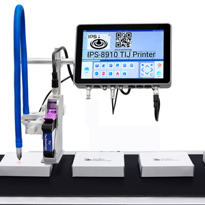 IPS-8840 Online Tij Tinten strahl drucker 4 Druck köpfe 12,7mm 25,4mm Automatisches digitales Etikett Kunststoff beutel Box Batch Coding Machine - Product Image 3
