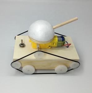模型建筑套件 DIY 组装坦克模型木材物理科学实验玩具教育儿童 - Product Image 4
