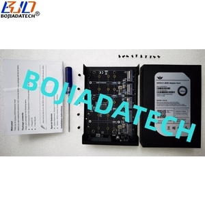 Factory Wholesale 3.5&quot; SATA3.0 6Gb/<strong>s</strong> to 5 NGFF M.2 <strong>B</strong>+M <strong>Key</strong> JBOD SATA SSD Converter Adapter Card &amp; Metal Bracket Case - Product Image 6