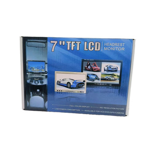 Cámaras con pantalla LCD TFT de 7 pulgadas, sistema de estacionamiento de cámara de marcha atrás para monitores de espejo retrovisor de coche, compatible con DVD - Product Image 4