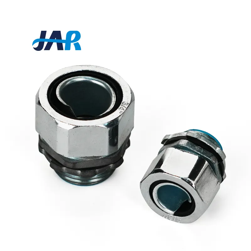 JARメーカーIP68防水電気ケーブルグランドコンジットフィッティング金属フレキシブルコンジットコネクタ