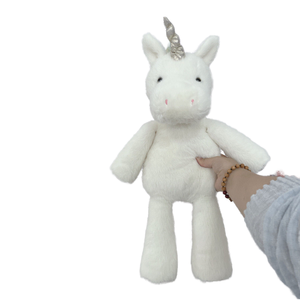Süper yumuşak 12 inç tek boynuzlu at oyuncak Unstuffed hayvan peluş cilt yorgan eğlenceli özelliği özelleştirilebilir ODM vakum hediye kutuları içinde paketlenmiş - Product Image 1
