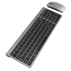 2.4G Wireless Slim Type <strong>Keyboard</strong> and Mouse <strong>Combo</strong> Set with LED Backlight for Gaming Laptops and <strong>Desktop</strong> <strong>Computers</strong> - Product Image 1