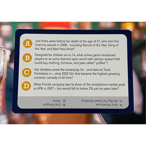 Design Blue Tin Box <strong>Question</strong> Cards Game Custom <strong>Question</strong> Cards Game Custom <strong>Question</strong> Tin Box Game Cards - Product Image 4