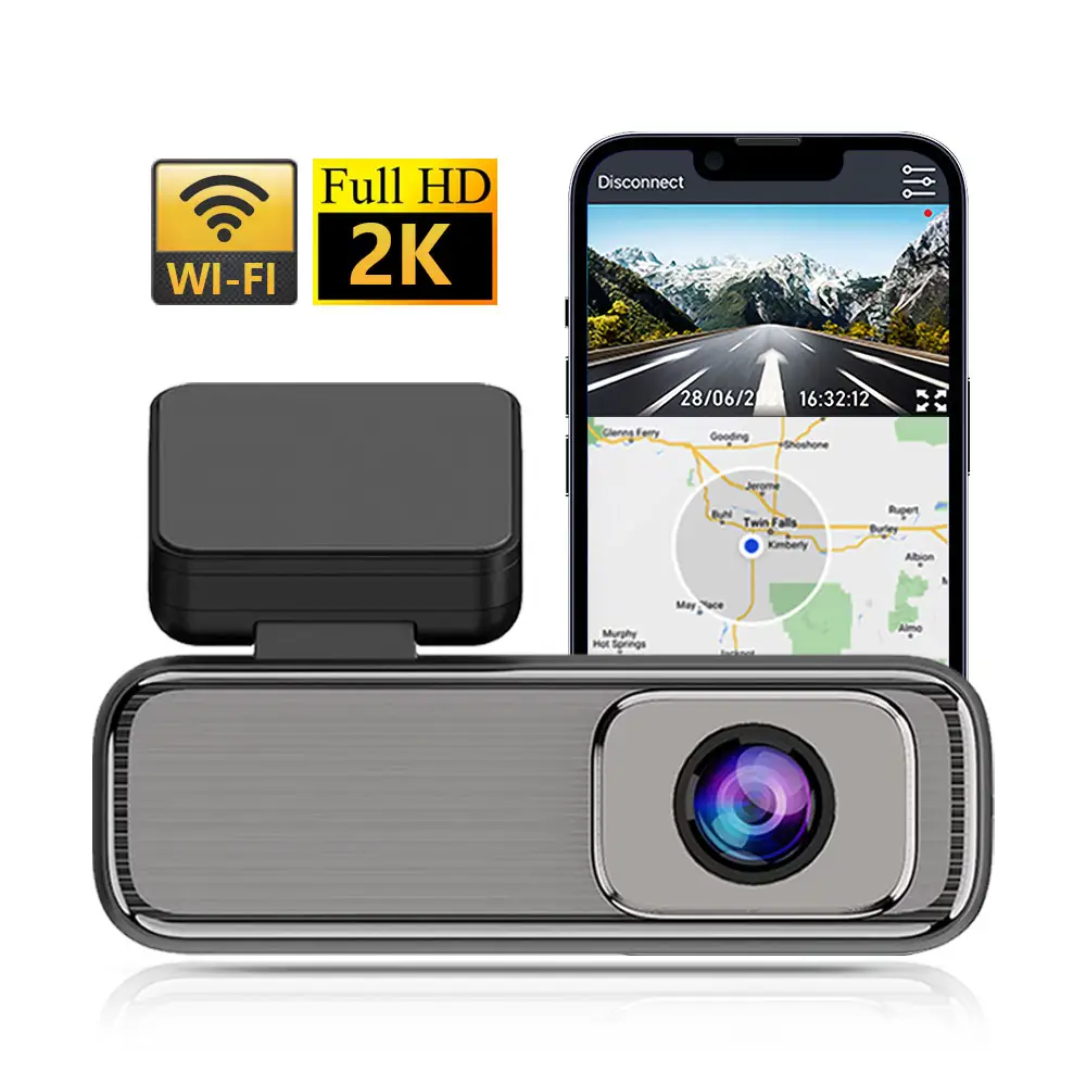 E-Too 2K Wi-Fi Carro Caixa Preta DVR Dash Cam 128G DVR Carro Câmera App Controle 24H Monitor de Estacionamento G-Sensor 4K Wi-Fi Gps Visão Noturna