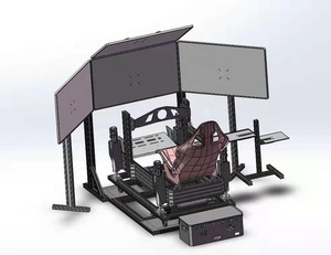 VR Motion sensing Racing tres pantallas Simulador de juego de seis ejes gran entretenimiento Motion sensing equipo de consola de juegos VR - Product Image 4