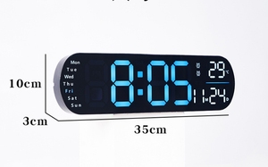 Benutzer definierte elektrische Timer Count Up Countdown Digitale Wandfarbe Wecker Snooze Fernbedienung Tisch LED-Uhr - Product Image 4