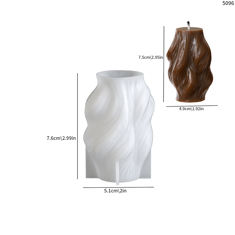 Bougie tournante de modèle de vague