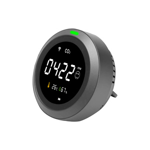 GIRIER Tuya Desktop Wifi Smart Home NDIR Co2 Detector Medidor <span class=keywords><strong>Sensor</strong></span> de Umidade Temperatura Com Tela LCD