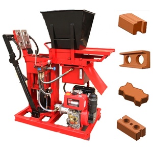 <strong>Clay</strong> Soil Interlocking Brick Block <strong>Making</strong> Machinery - Product Image 1