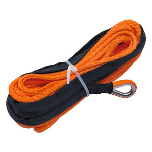 Winch Rope <strong>String</strong> Line Cable With Sheath Gray Synthetic Towing Rope 15m 7700LBs Car Wash Maintenance <strong>String</strong> for ATV UTV Off-Road - Product Image 4