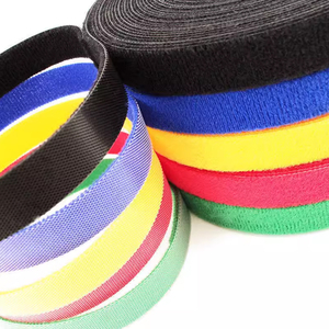 1CM Wide <strong>Hook</strong> and <strong>Loop</strong> <strong>Tape</strong> Fastening Data Cable Management Belt Strong Quiet for Clothing Multi-color <strong>Hook</strong> and <strong>Loop</strong> <strong>Tape</strong> - Product Image 2