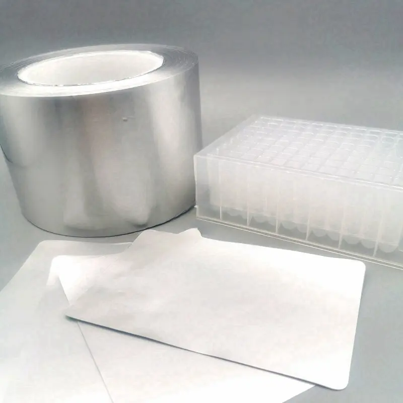Rouleau de papier d'aluminium thermoscellable pour plaque de puits profond
