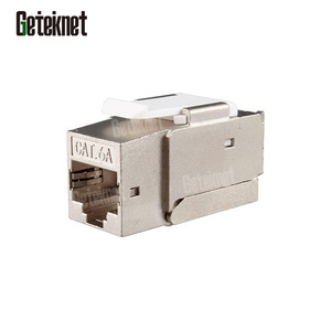 GETEKnet cat 6a rj45梯形插孔，用于接线板rj45梯形插孔分配rj45模块化插孔 - Product Image 4