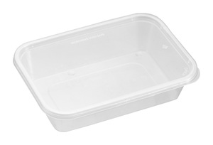 透明聚丙烯一次性塑料食品容器包装托盘带盖防漏矩形聚丙烯防漏包装盒 - Product Image 6