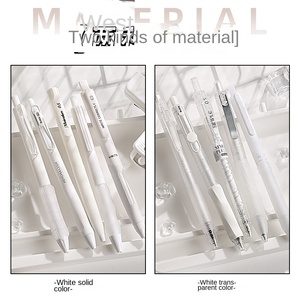 小清新压力机快干中性笔套装蓝色墨水签字笔，书写宽度0.5毫米，用于学生作业和Ins风 - Product Image 3