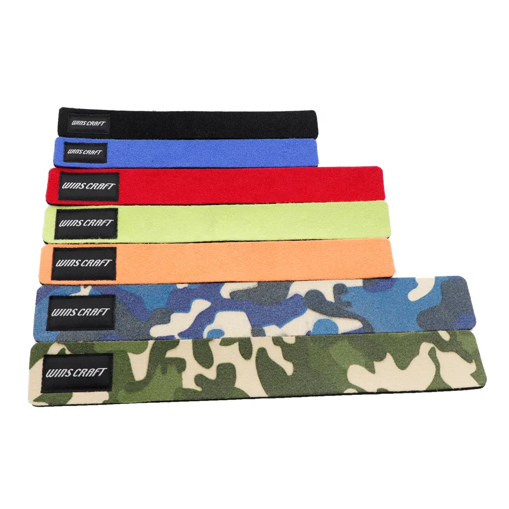 Formato personalizzato neoprene del manicotto asta attrezzi da pesca pole OEM pacchi a buon mercato porta canna da cinghie accessorio neoprene lure di pesca affrontare wrap