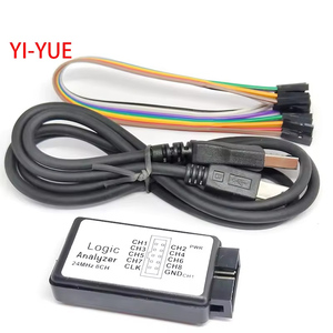 ロジックアナライザーUSB 24M 8CHマイクロコントローラーARM FPGAデバッグツール24MHz 16MHz 12MHz 8MHz 4MHz 2MHz 8チャンネル - Product Image 2