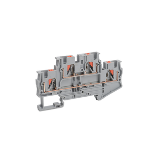 Bloque de terminales de empuje de doble capa, 28A, 500V, PTTB4, para aplicaciones de resorte automotriz, montaje en riel DIN HECHO DE PC y nailon - Product Image 6