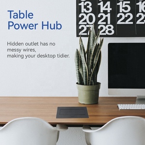 Nuevo estilo, precio más bajo, enchufe emergente multifuncional, enchufe de toma de corriente inalámbrico de escritorio, cocina, 6 vías con interruptor, enchufe 10a - Product Image 2