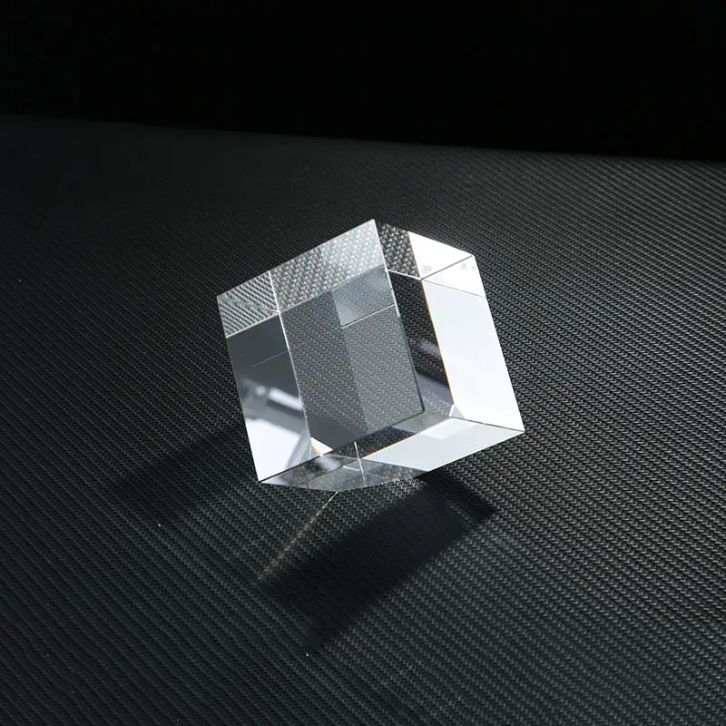 Cubo di cristallo inciso al Laser 3D stampato con foto creativa vuoto per ornamenti dell'hotel