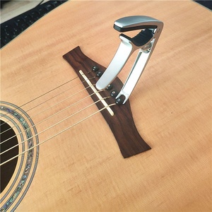 弦引きブリッジピン機能付きアコースティックギターカポウクレレギターカポ - Product Image 4