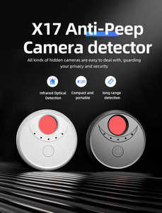 Escáner infrarrojo portátil Detector de cámara antiagujeros con lente oculta Equipo de protección de seguridad antiespionaje Sistema de alarma - Product Image 2