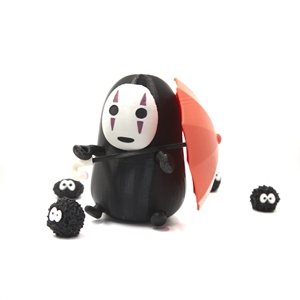 Servicio de prototipo rápido de impresión 3D Modelo de personaje de dibujos animados de animación de hombre sin rostro popular - Product Image 4