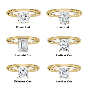 Starsgem精品珠宝经典4叉1ct D VS1 IGI实验室生长钻石10k 14k纯金订婚纸牌戒指