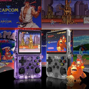 PSP PS1 R36Sビデオハンドヘルドゲームパッドコンソール3.5インチカラーディスプレイ画面レトロクラシックマリオゲーム64GB - Product Image 1